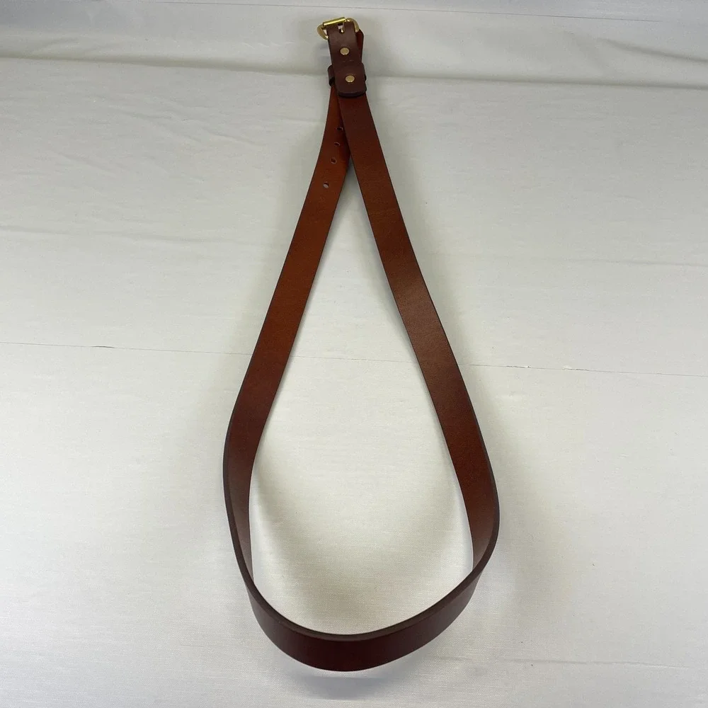 Tanner Goods Mens Leather Classic Belt Brown Size 40 Buckle 1 inch